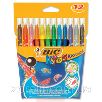 Фломастеры Bic кид кулер (12цветов)