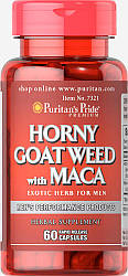 Підвищення Лібідо Puritan's Pride Horny Goat Weed with Maca 60 caps