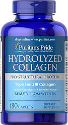 Колаген Puritan's Pride Hydrolyzed Collagen 1000 mg 180 caps