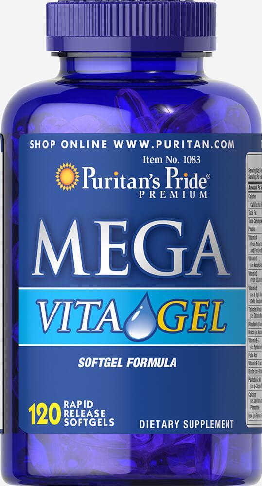 Вітаміни Puritan's Pride Mega Vita Gel 120 softgels