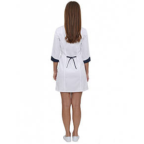 Жіночий медичний халат "Ібіца" з темно-синім 40р, фото 3