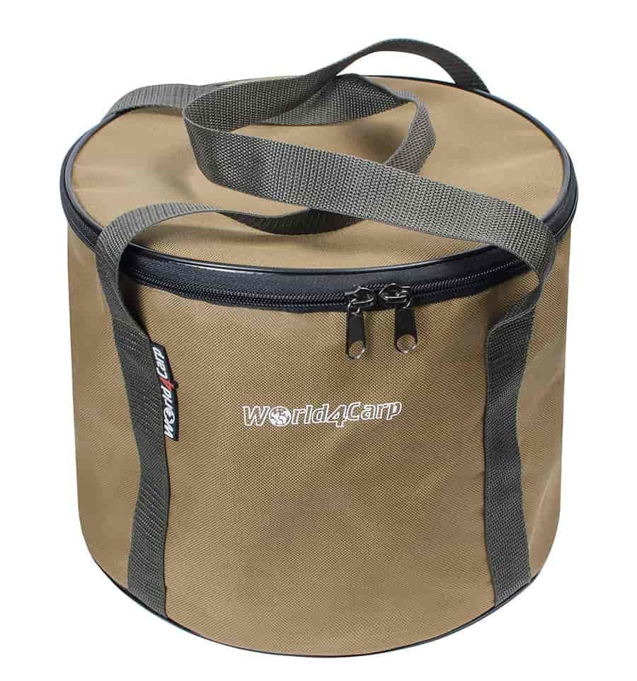 М'яке відро для підгодовування з кришкою World4Carp SOFT BUCKET Coyote 14 л