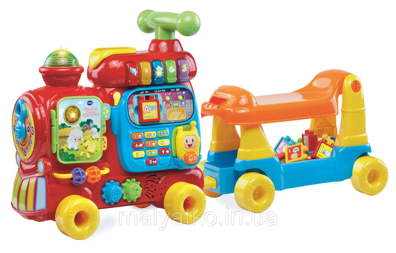 Алфавітний поїзд ходунки каталка Sit-to-Stand Ultimate Alphabet Train VTech, фото 1