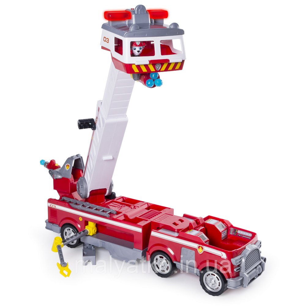 Щенячий патруль Велика пожежна станція з Маршалом NEW PAW PATROL Ultimate Fire Rescue Truck