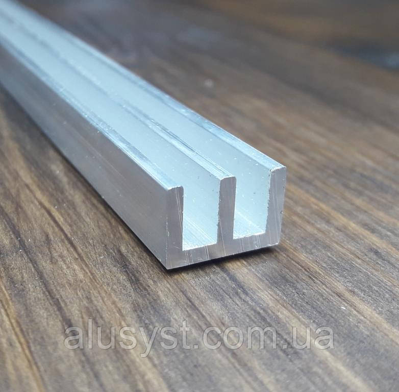 19х10х2 / Ш профіль 1 метр паз 5-6мм / без покриття