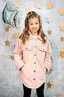 Куртка-парка розового цвета для девочки (110 см.) No name