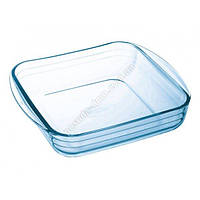 Форма PYREX  стекл.квадр.25х22х7см (2.2л) sticker.