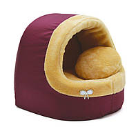 Будка домик для собак и кошек №3 Хутро, 52*44*44 см