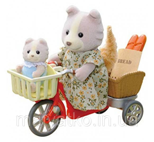 Велосипедна прогулянка Sylvanian families cycling with mother, фото 1