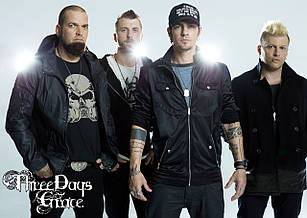 Плакат А3 Three Days Grace 02