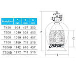 Фільтр Emaux T450 Volumetric (8 м3/год, D457), фото 3