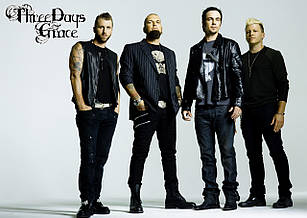 Плакат А3 Three Days Grace 06