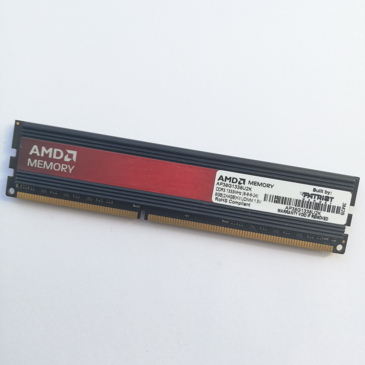 Игровая оперативная память AMD DDR3 4Gb 1333MHz PC3-10600U CL8 (AP38G1338U2K) Б/У