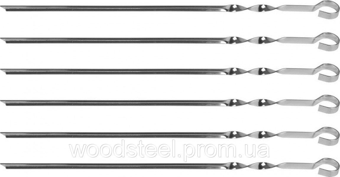 Шампур кутовий 60 см, 10 штук, фото 1