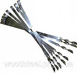 Шампур кутовий 60 см, 10 штук, фото 3