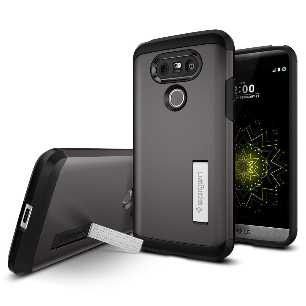 Чехол Spigen для LG G5 Tough Armor, Gunmetal (A18CS20137), фото 1