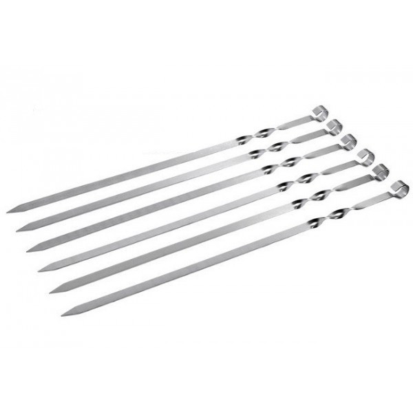 Шампур плоский, 60 см, 10 штук, фото 1