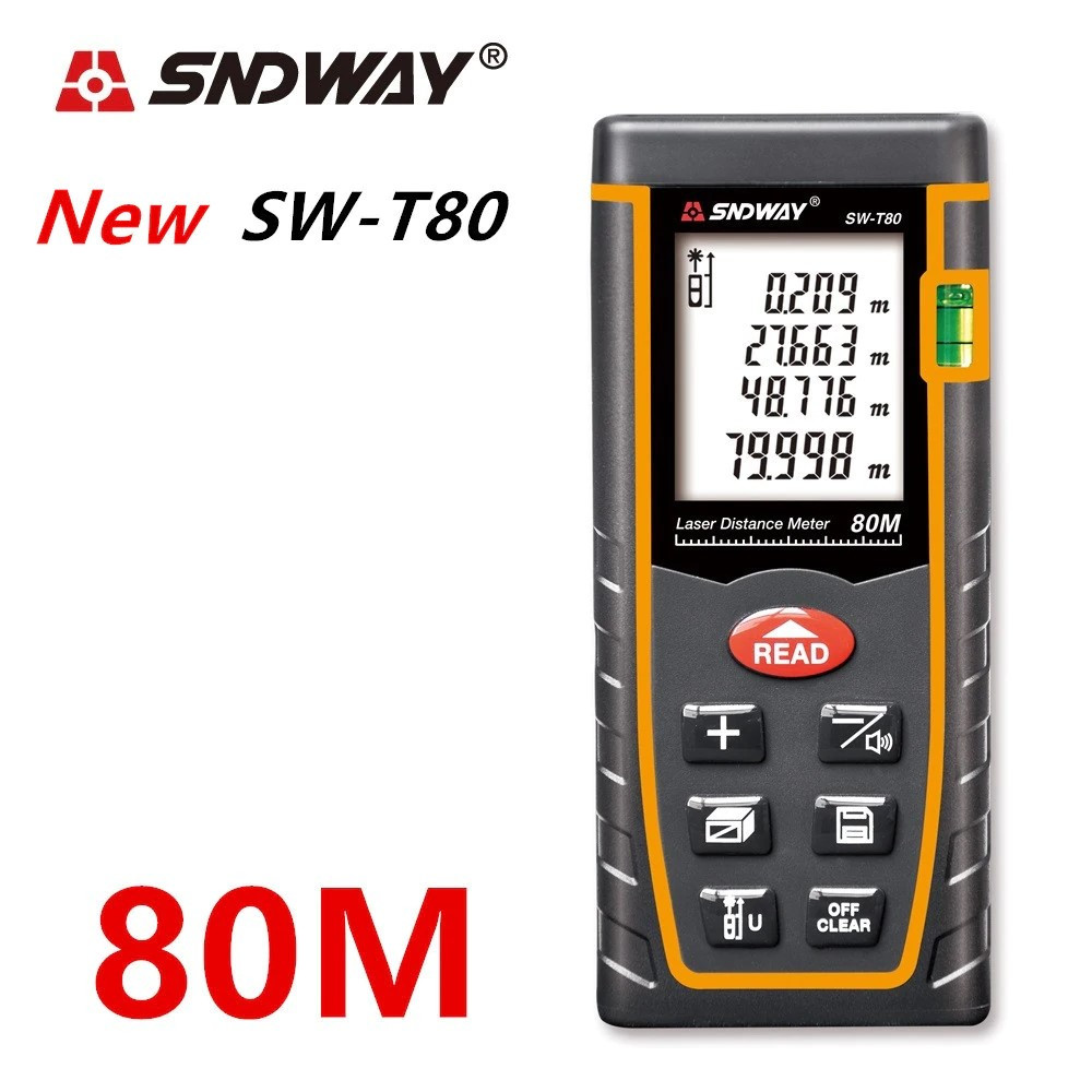 SNDWAY SW-T80 лазерна рулетка до 80 метрів