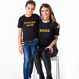 Футболки. Family Look. Мама + донька/ син. Бос і майбутній бос, фото 5