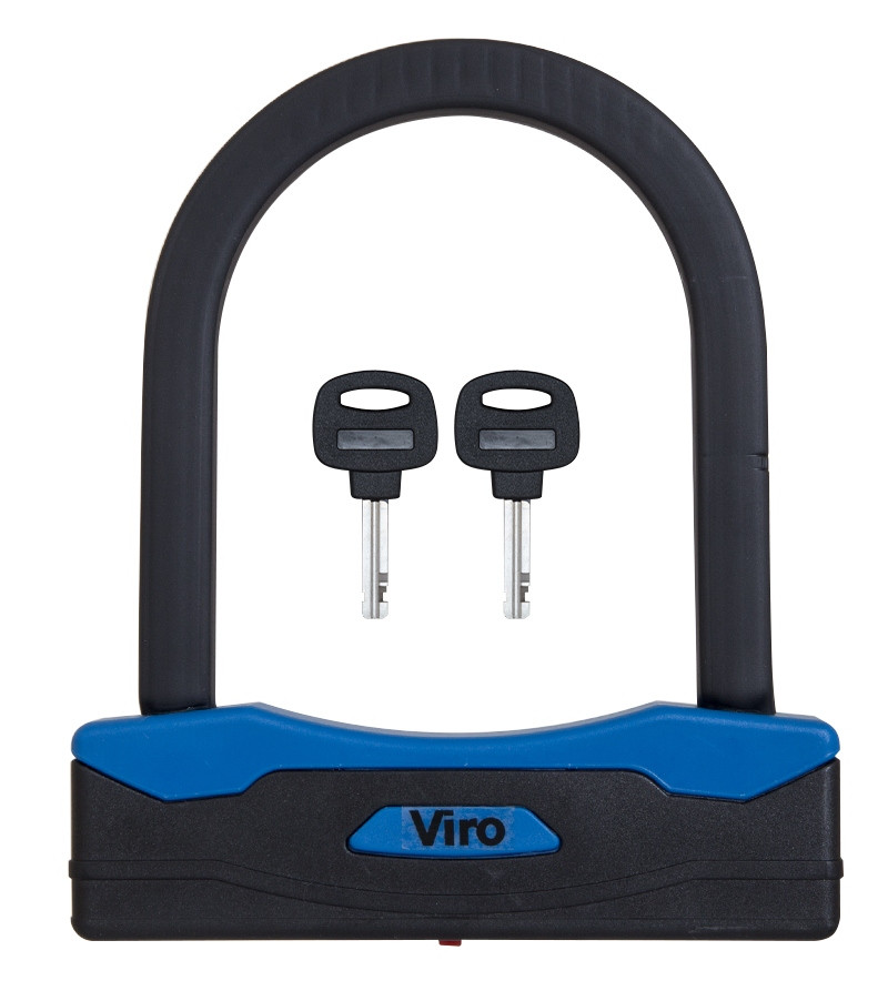 Протиугінний замок скоба VIRO MOTO SEZIONE BLACK 2KEY 127 мм (Італія)