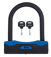 Протиугінний замок скоба VIRO MOTO SEZIONE BLACK 2KEY 127 мм (Італія)