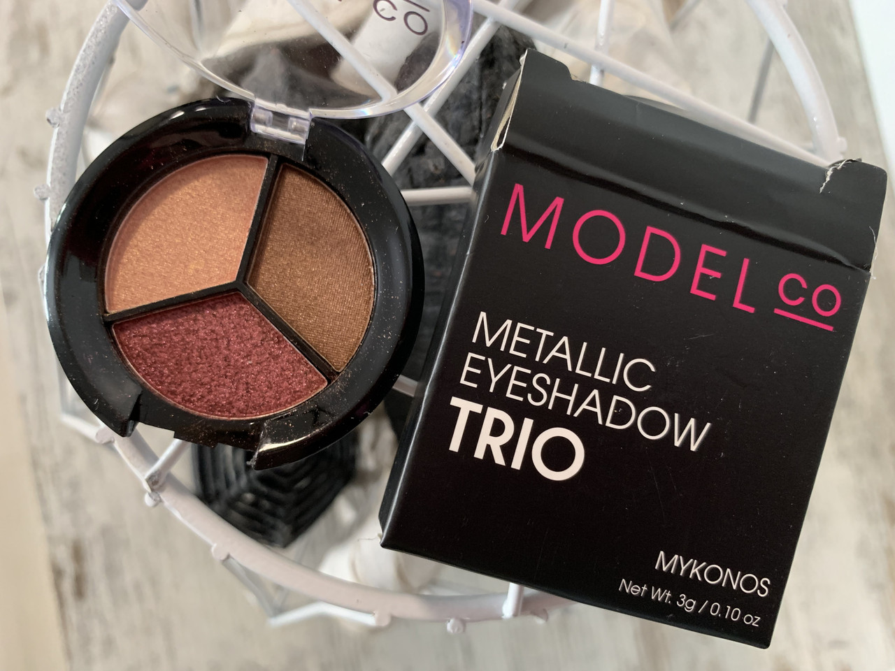 Тіні-тріо металік MODEL CO Metallic Eyeshadow Trio