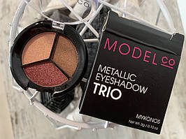 Потрійні тіні металік MODEL CO Metallic Eyeshadow Trio