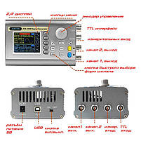 JDS2900-60M генератор сигналів DDS, 2 канали х 60 МГц, фото 8