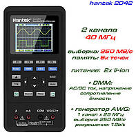 Hantek 2D42 портативный осциллограф 2 х 40МГц, +DMM, +AWG