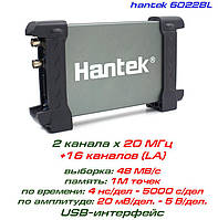 Hantek 6022BL USB-осциллограф 2 х 20МГц, +логический анализатор 16-ти канальный
