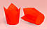 Форма паперова для кексів "Тюльпан" червона, дно 5 см, фото 2
