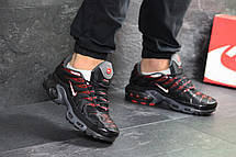 Кросівки чоловічі Nike air max TN, чорні з червоним, фото 2