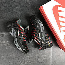 Кросівки чоловічі Nike air max TN, чорні з червоним, фото 3