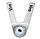 Замок блокуючий VIRO MOTO STOPPER STAINLESS_STEEL 2KEY (Італія), фото 4