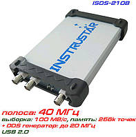 ISDS210B USB-осциллограф 2 х 40МГц, с генератором сигналов