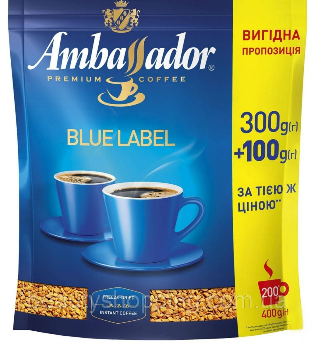 Ambassador Blue Label розчинна кава 400 г