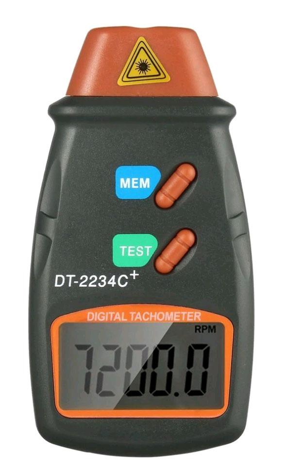 DT2234+ тахометр, до 99999 rpm, безконтактне вимірювання швидкості обертів