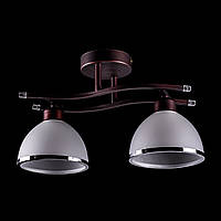 Потолочная люстра на две лампочки (венге) P3-1300/2C/CD+WT