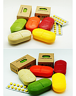 Контейнер для таблеток, таблетница с делителем, холдер, PillBox, органайзер