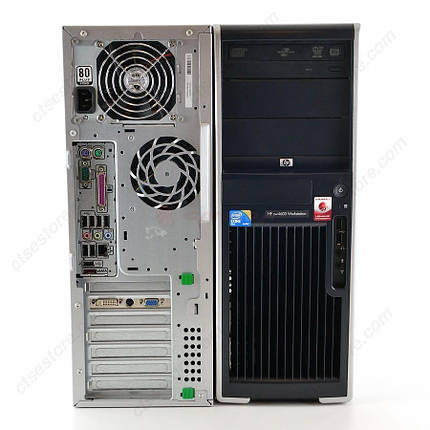 Системний блок HP xw4600 Workstation-C2D-E7500-2,93GHz-4Gb-DDR2-250Gb-HDD-DVD-R+NVIDIA GeForce G100(256МБ)- Б/В, фото 2