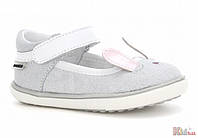 Туфлі сріблястого кольору з вушками для дівчинки (19 розмір) Bartek