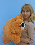 Дитяча подушка-іграшка Ведмедик 55 см медовий, фото 6