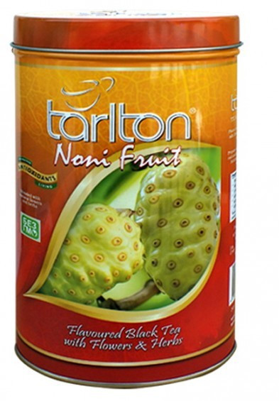 Чай чорний Тарлтон Noni Fruit з шматочками фрукта ноні, манго, пелюстками шафрану і жасмину 100 м з/б