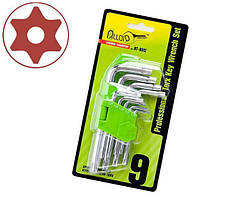 Набір ключів вигнутих ALLOID НТ - 0912 TORX T10 -T50 (9 предметів)