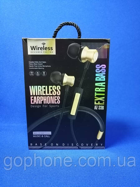 Bluetooth-навушники Extra Bass AZ-33B Bluetooth 4.2