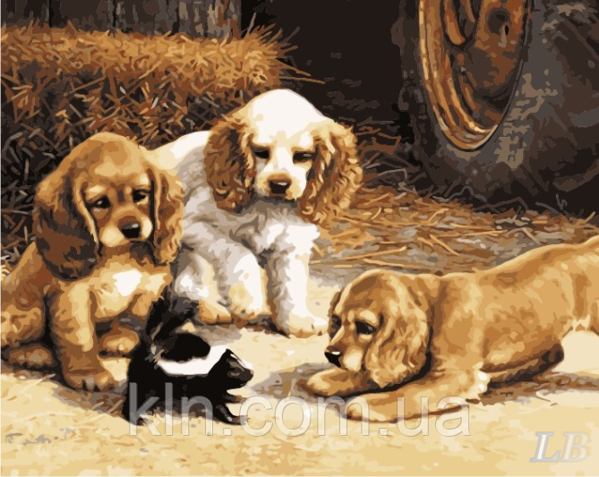 Картина за номерами Menglei Знайомство (щінки) MG288 40 х 50 см, фото 1