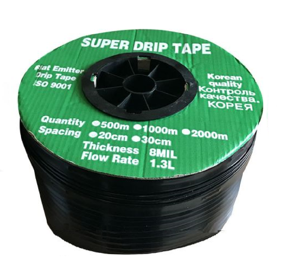 Крапельна стрічка эмиттерная Super Drip Tape D16х0,20 крок 20см 2000м
