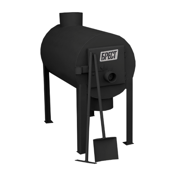 Опалювальна Піч буржуйка Брест 200 вертикальна, фото 1