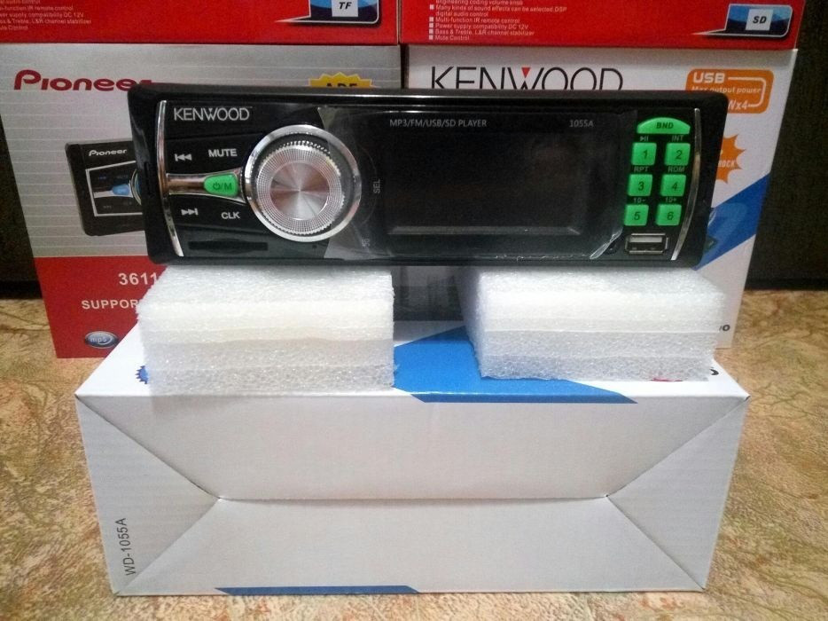 Автомагнитола Kenwood 1056 USB+SD+FM+AUX новая автомагнітола в авто КЕНВУД - фото 2 - id-p923808931