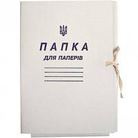Папка картон на зав'язках "Для паперів("50шт.)